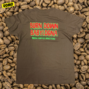 T-shirt "Burn down Babylogna" UOMO - cotone bio